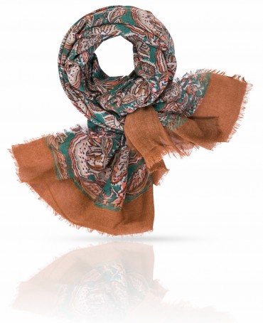 Палантин Унисекс W70.TW4-SK29/GREEN.RED